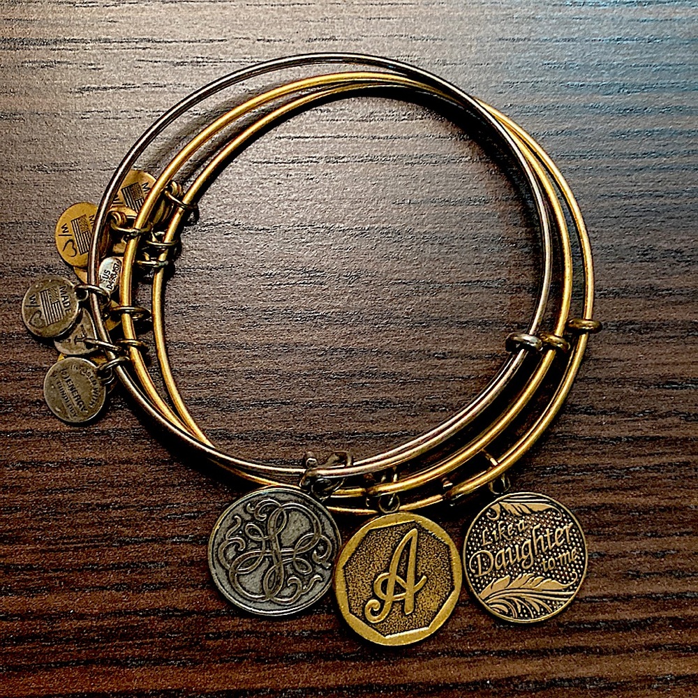 3 Alex & Ani bracelets in good condition